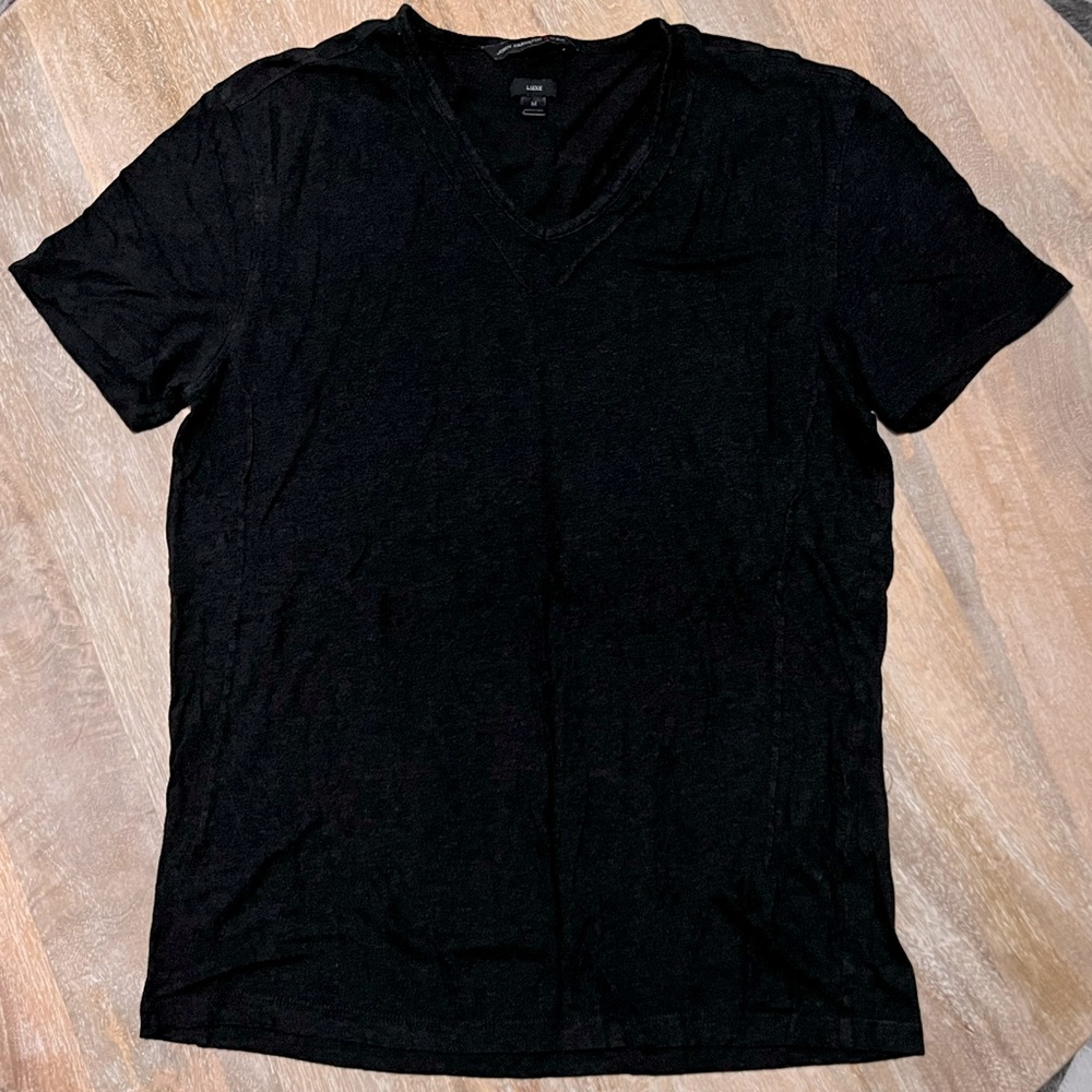 John Varvatos Luxe Men’s V-Neck Black Size M